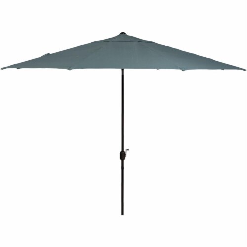 HANFRB MCLRUMB11-BLU 11 ft. Montclair Umbrella, Blue Perspective: front