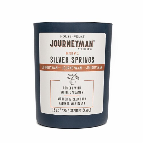 House of Velas® Jar Candle Silver Springs Perspective: front
