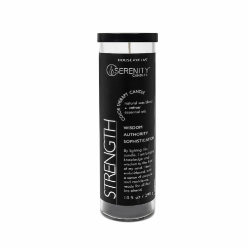 House of Velas Jar Candle Strength Perspective: front