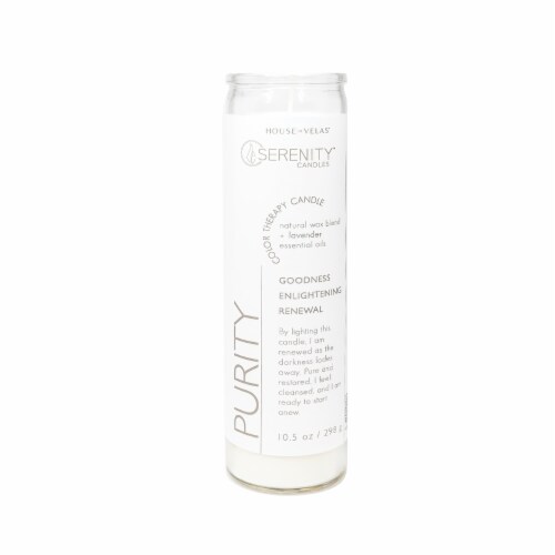 House of Velas Jar Candle Purity Perspective: front