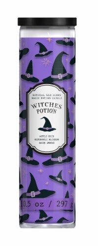 Home 10.5 oz Witches Potion Natural Was Blend Magic Potion Halloween Candle Perspective: front