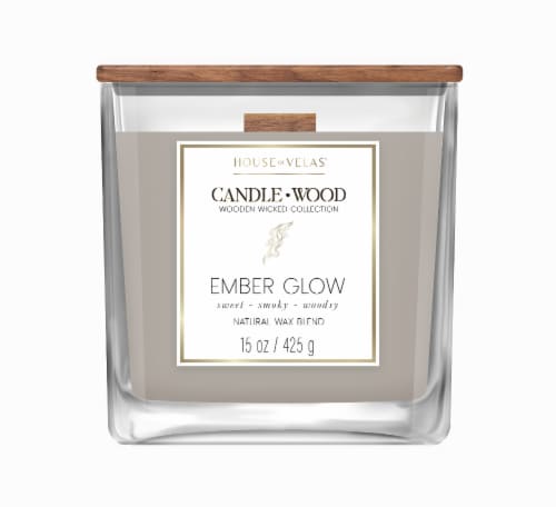 House of Velas® Jar Candle Ember Glow Perspective: front