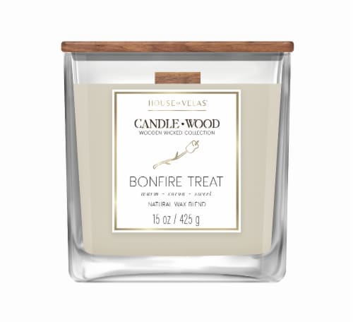 House of Velas® Jar Candle Bonfire Treat Perspective: front