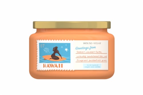 House of Velas Hawaii Travel Candle Perspective: front
