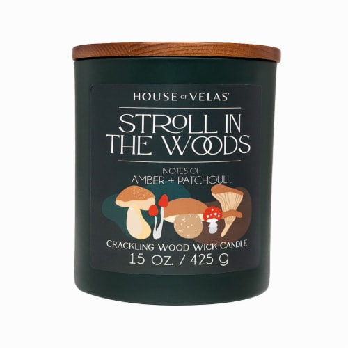 House of Velas Harvest Jar Candle Stroll in the Woods Perspective: front
