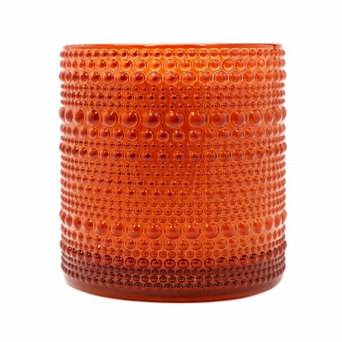 House of Velas Harvest Jar Candle Falling Leaves Perspective: front