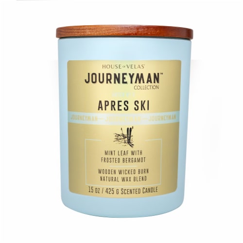 House of Velas Christmas Jar Candle Apres Ski Perspective: front