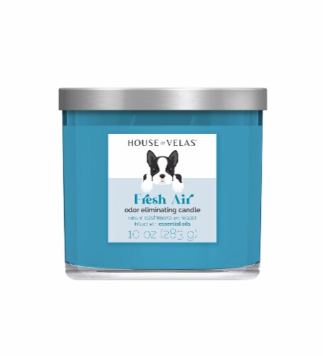 House of Velas® Jar Candle Fresh Air Odor Eliminating Perspective: front