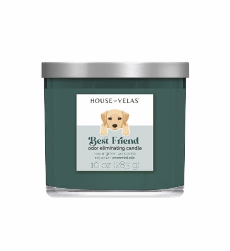House of Velas® Jar Candle Best Friend Odor Eliminating Perspective: front