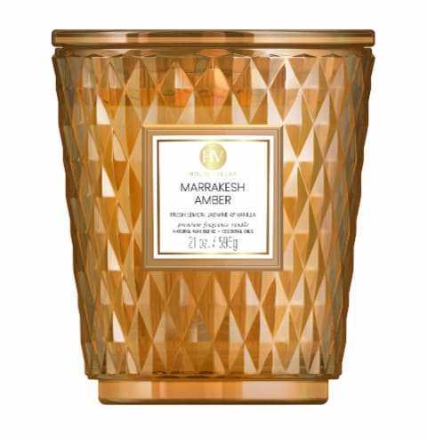 House of Velas Scented Jar Candle - Marrakech Amber Perspective: front