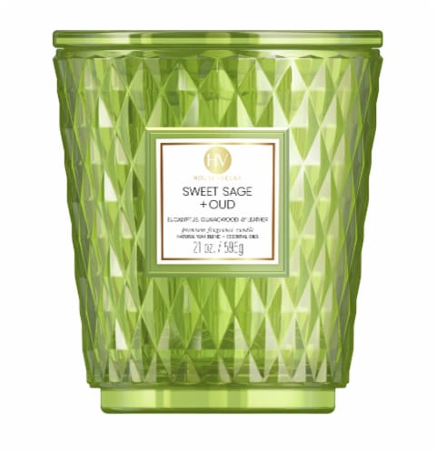 House of Velas Scented Jar Candle - Sweet Sage & Oud Perspective: front