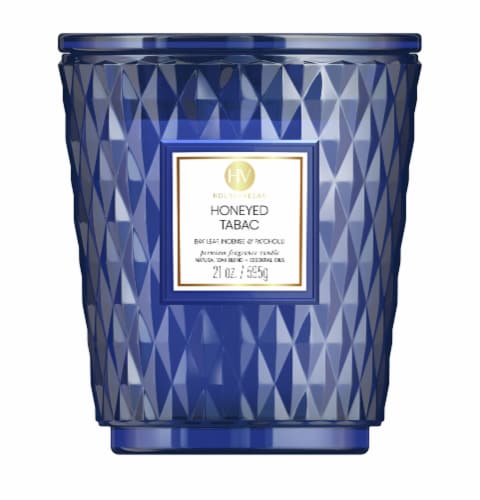 House of Velas Scented Jar Candle - Honeyed Tabac Perspective: front