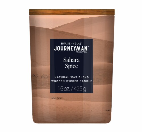 House of Velas Jar Candle Sahara Spice Perspective: front