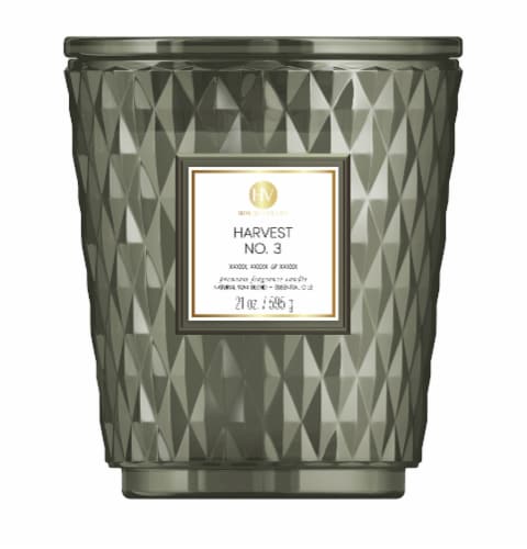House of Velas Fall Jar Candle Harvest Chai Perspective: front