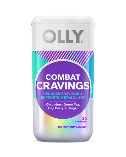 Olly® Combat Cravings Capsules Perspective: front
