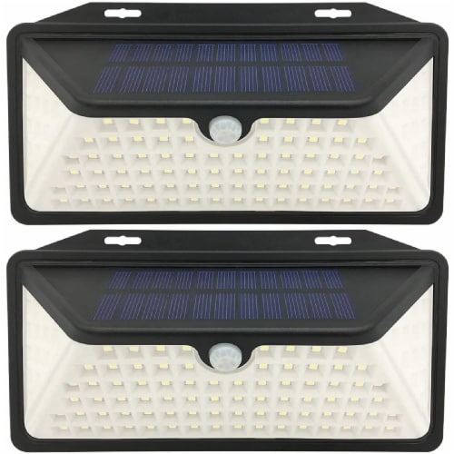 WBM Smart 100 Led Outdoor Solar Lights Waterproof Lights for Garden Fence 2 Packs White 2 counts Smith s Food and Drug