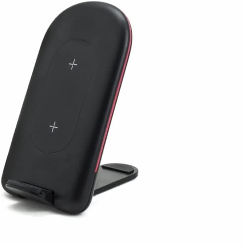 Fast Wireless Charging Stand, Compatible with Qi-Enabled Devices, Foldable Wireless Charger – Perspective: front