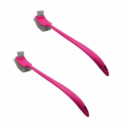W Home Toilet Brush, Bathroom Cleaning Bowl Brush, Long Handle Toilet Scrubber | Pack Of 2 Perspective: front