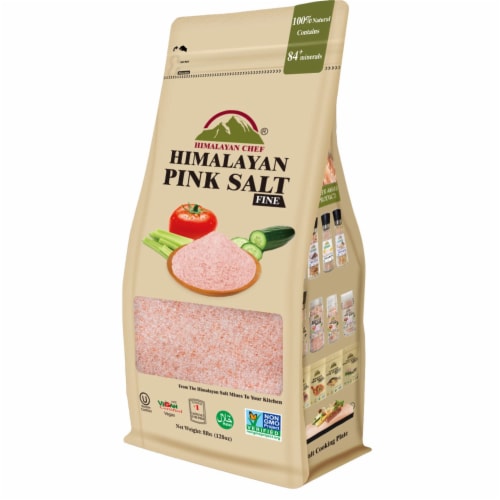 Himalayan Chef Pink Himalayan Salt - Nutrient and Mineral Dense for Health - Gourmet Pure Cry Perspective: front