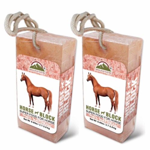 Himalayan Nature Licking Salt for Horse - 2 Pack Perspective: front