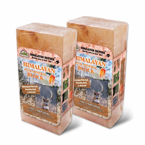 Himalayan Nature Licking Salt for Deer - 2 Pack Perspective: front