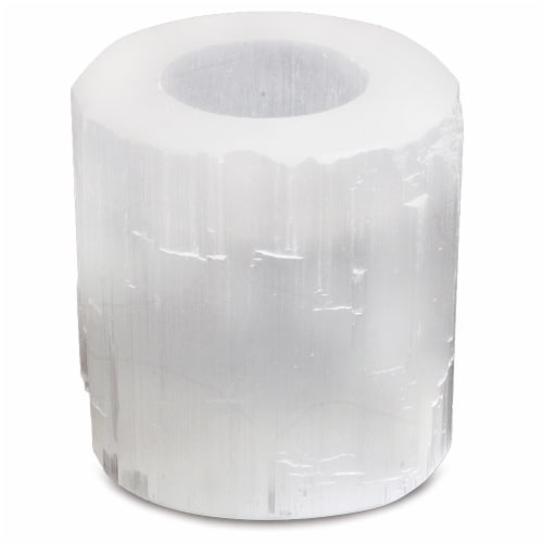 NATURAL SOLUTION Selenite Crystal Candle Holder Tealight Candle Holder Cup 1 King Soopers