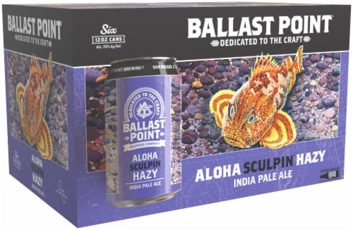Ballast Point Aloha Sculpin IPA Craft Beer Perspective: front