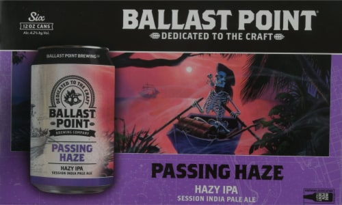 Ballast Point Passing Haze Hazy IPA Beer Perspective: front