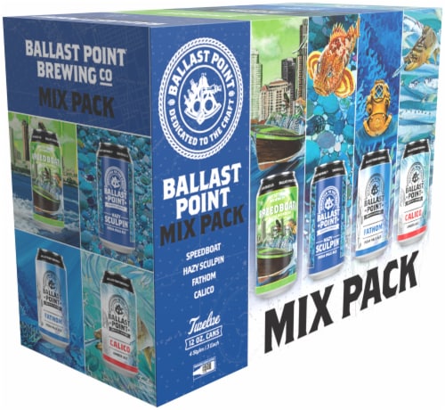 Ballast Point Mix Pack Craft Beer Variety Pack Perspective: front