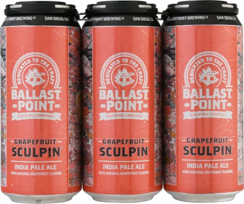 Ballast Point® Grapefruit Sculpin IPA Beer Perspective: front