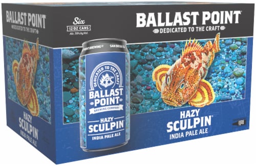 Ballast Point Hazy Sculpin India Pale Ale Perspective: front