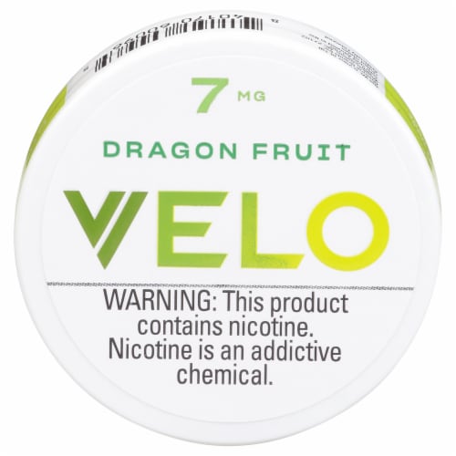 Velo Dragon Fruit Nicotine Pouches 7mg Perspective: front