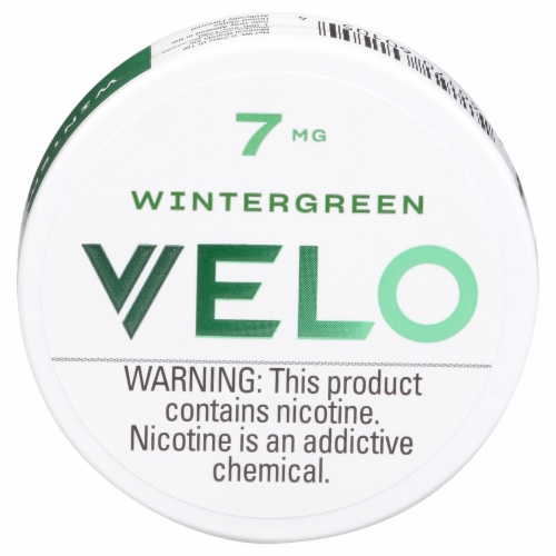 Velo Max Nicotine Pouches - Wintergreen Perspective: front