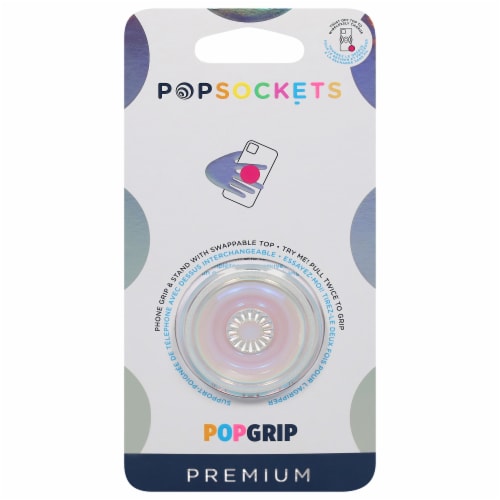 Popsockets - Popgrip Premium - Clear Iridescent Perspective: front