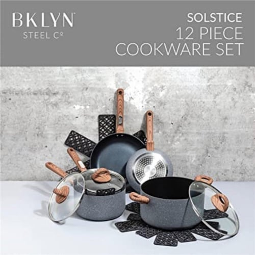 Nonstick Cookware Set, 12 Pieces Healthy Cooking, Vented Lids