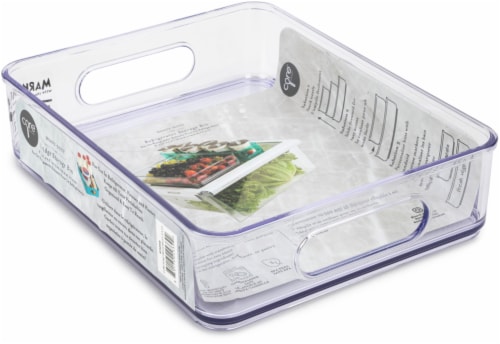 Zulay Kitchen 4 Pack Clear Refrigerator Organizer Bins and Storage (Large)