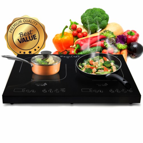 MegaChef Portable Dual Induction Cooktop, One Size Harris Teeter