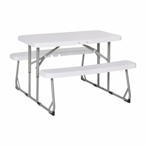 Kids white sales folding table