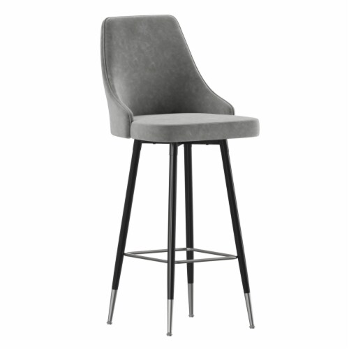 Gray leather counter height stools 2025