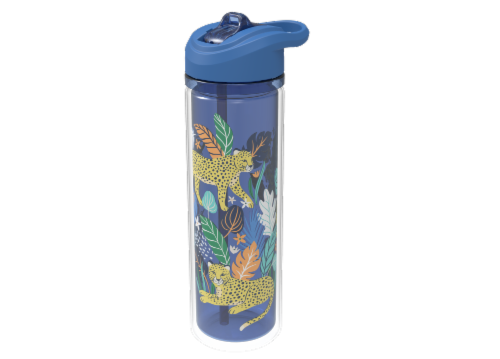Cool Gear Printed Essence Water Bottle - Blue Perspective: front