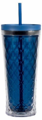 Cool Gear Arc Trifractal Chiller Cup with Lid - Blue Perspective: front