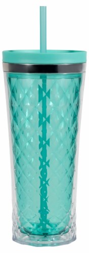 Cool Gear Arc Trifractal Chiller Cup with Lid - teal Perspective: front