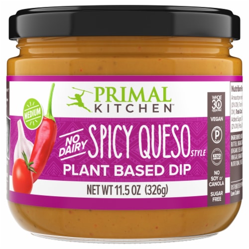 Primal Kitchen Spicy Queso Dip Perspective: front