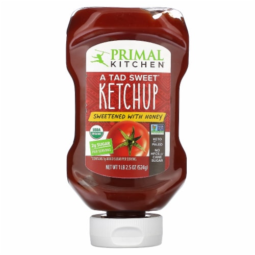 Primal Kitchen A Tad Sweet Ketchup Sweetened with Honey – 2.5 oz (524 g)