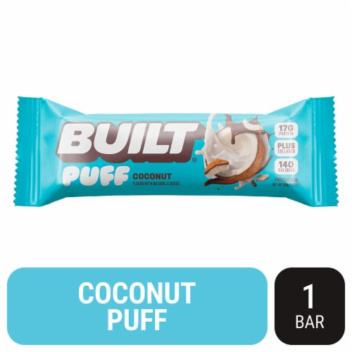 Built® Puff Coconut Protein Bar Perspective: front