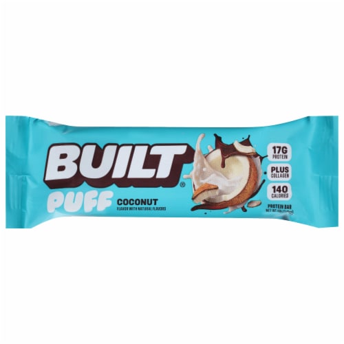Built® Puff Coconut Protein Bar Perspective: front