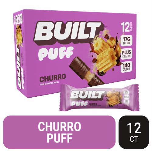 Built® Puff Churro Protein Bar Case Lot Sale Perspective: front