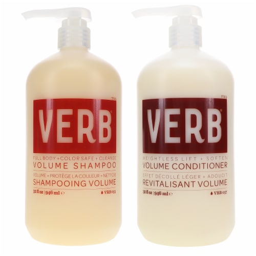 Verb Volume Shampoo 32 oz & Volume Conditioner 32 oz Combo Pack Perspective: front