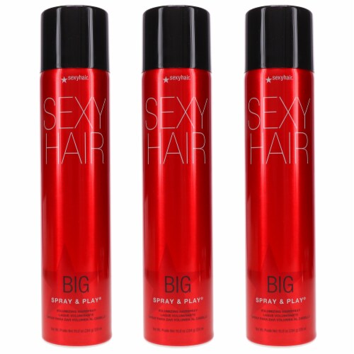Sexy Hair Big Sexy Hair Spray and Play Volumizing Hairspray 10 oz 3 Pack Perspective: front