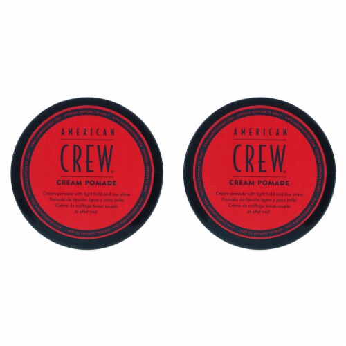 American Crew Cream Pomade 3 oz 2 Pack Perspective: front
